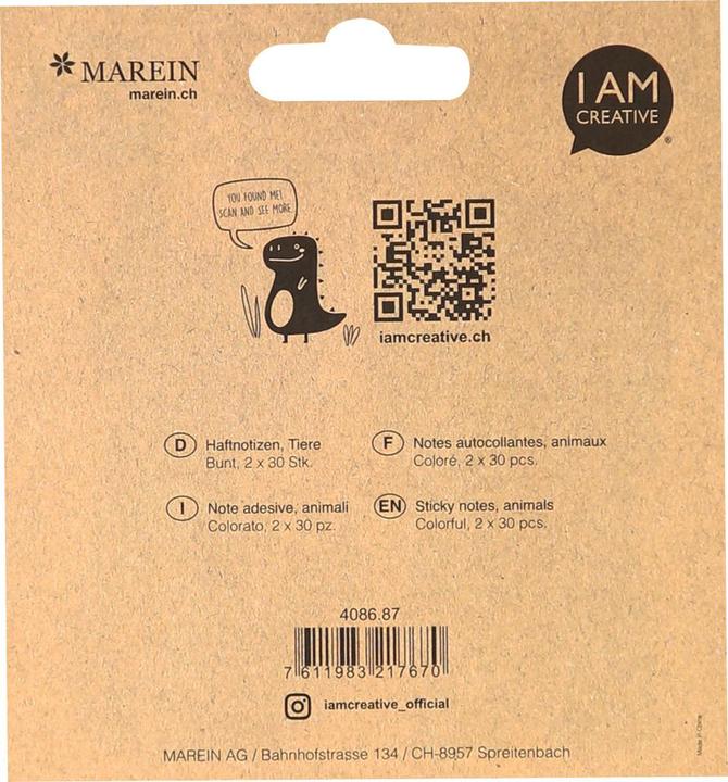Actual product image I Am Creative Sticky Notes (5 x 9.5 cm)