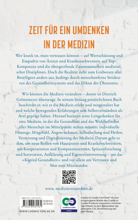 Produktbild Medizin verändern (Deutsch, Dietrich Grönemeyer, 2022)