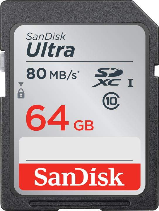 Image du produit SanDisk Ultra U1 (64 Go, SDXC, U1, UHS-I)