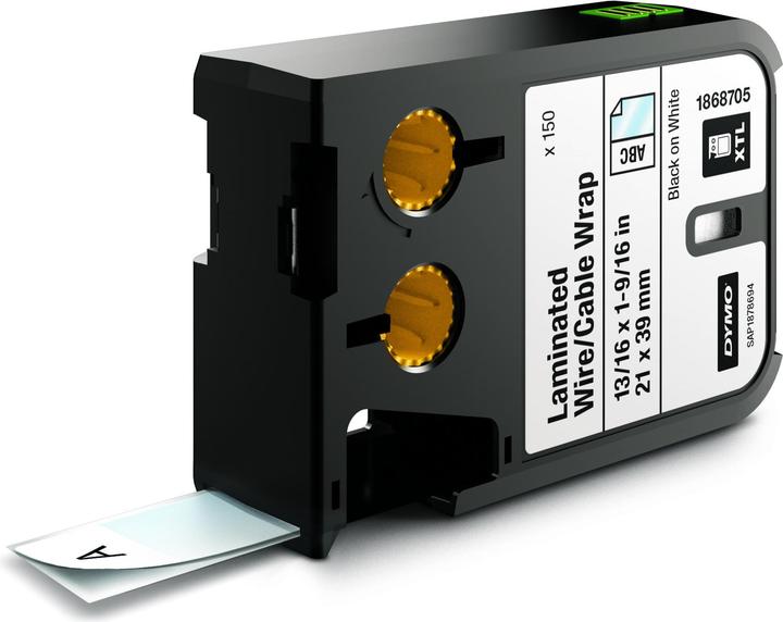 Actual product image Dymo XTL Label, Vinyl (3.50 cm, Black)