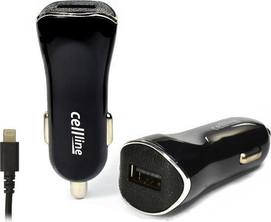 Produktbild Beline Ład. sam. Cellline 1xUSB + lightning 1A czarna/black iPhone 6