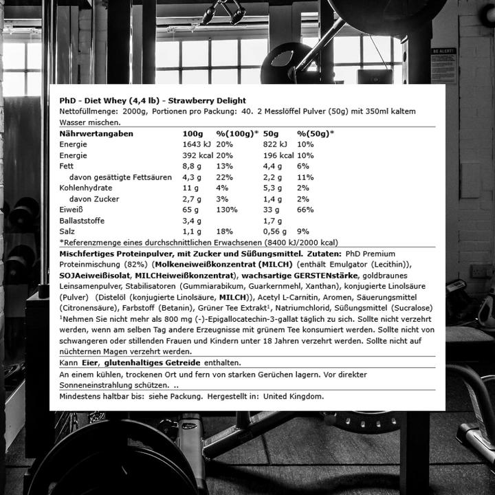 Actual product image PhD Nutrition Diet Whey (Strawberry, 1 pcs., 2000 g)