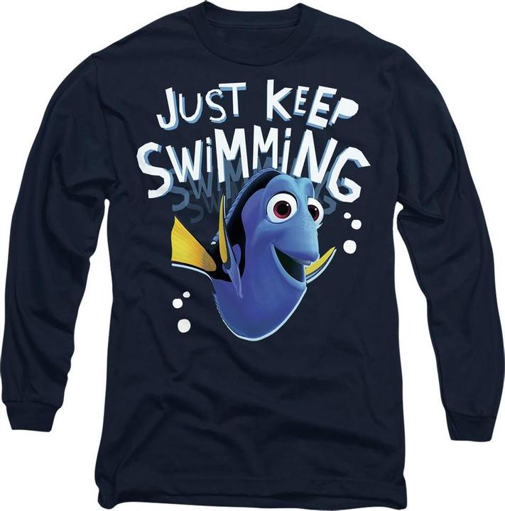 Immagine prodotto Finding Nemo Just Keep Swimming Maglietta Dory Adulto Unisex (XXL)