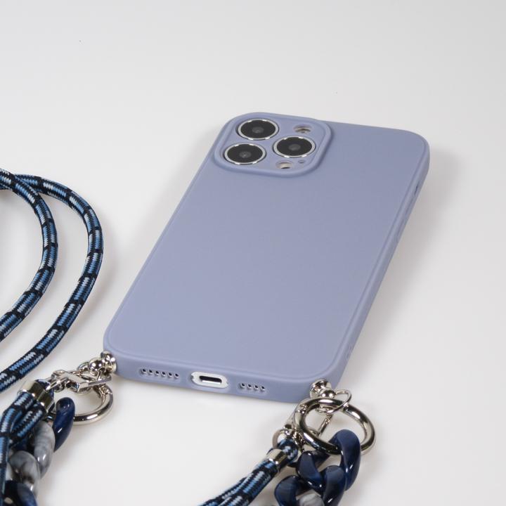 Actual product image PhoneLook Coque Gel silicone avec corde collier & chaîne de pierre décorative (Apple iPhone 13 Pro Max)