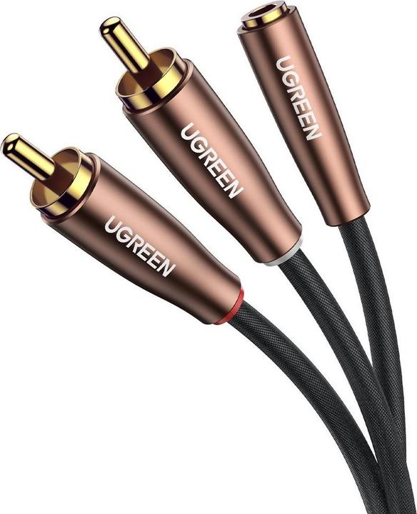 Actual product image Ugreen AV198 2x RCA cable (Cinch) to jack 3.5mm, 3m (3 m)