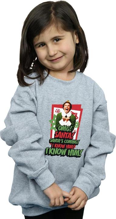 Actual product image Elf Girls OMG Santa Sweatshirt (152, 158)