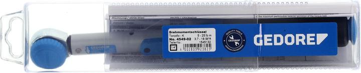 Produktbild Gedore 4549-02 Drehmomentschlüssel TORCOFIX K 5-25 Nm (1/4", 5 Nm, 25 Nm)