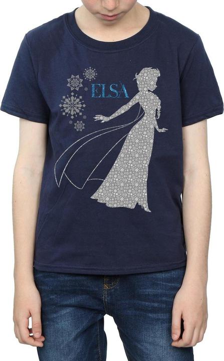 Actual product image Disney Boys Frozen Elsa Christmas Silhouette T-Shirt (152, 158)