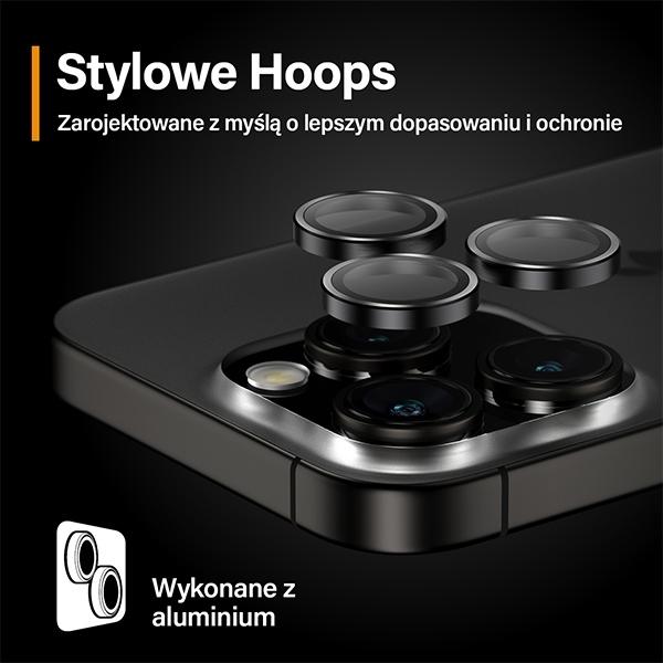 Produktbild PanzerGlass Hoops Camera Lens Protector (1 Stück, Apple iPhone 15 Pro Max, Apple iPhone 15 Pro)