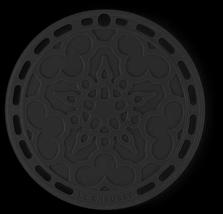 Immagine prodotto Le Creuset Pentola per carne rotonda francese 20cm nera (1 x, Pan coaster)