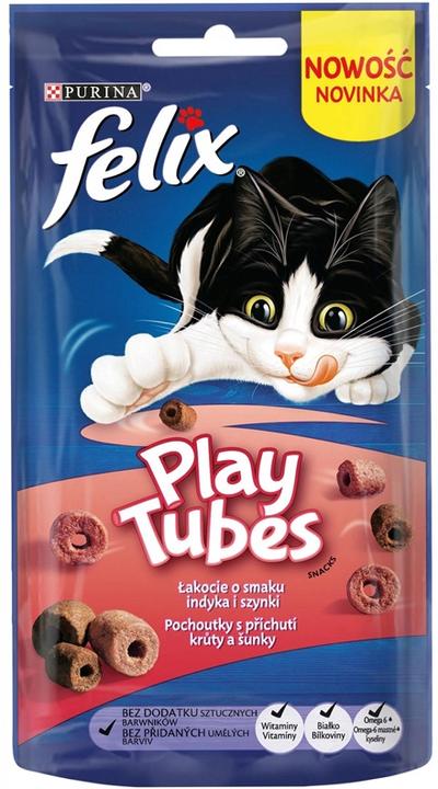Actual product image Felix Play Tubes Turkey Ham - Dry Cat Food - 50 g (Senior, 1 pcs., 50 g)