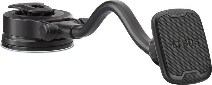 SBS Universal car mount with articulated arm, suction cup and magnetic pull black