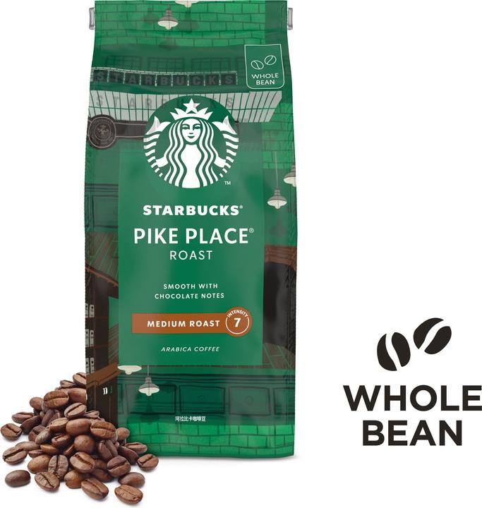 Image du produit Starbucks Pike Place Roast Medium Roast Café en grains torréfié (450 g, Torréfaction moyenne)