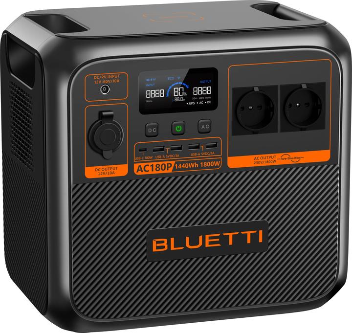 Bluetti AC180P (1440 Wh, 16 kg)