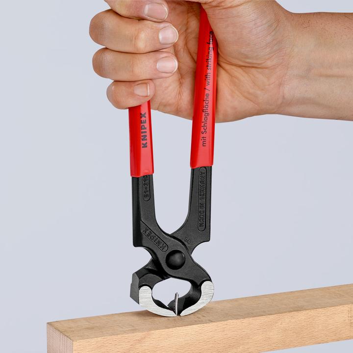 Actual product image Knipex Hammerhead Style Carpenters' Pincers (210 mm)