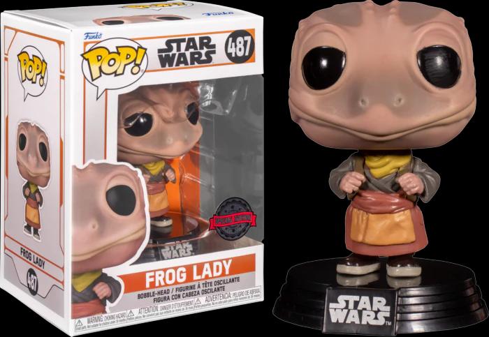 Actual product image Funko POP! Star Wars The Mandalorian Frog Lady (487) EXM