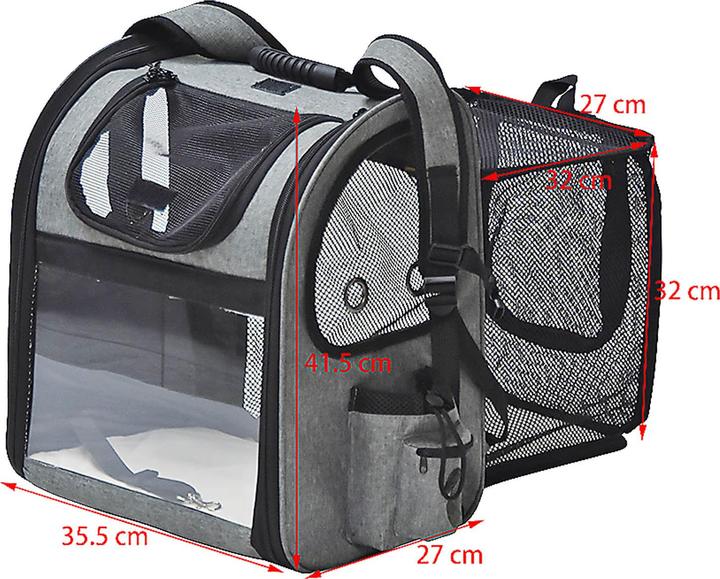 Actual product image Fudajo Backpack (Cat, Dog, Breathable, Lockable)