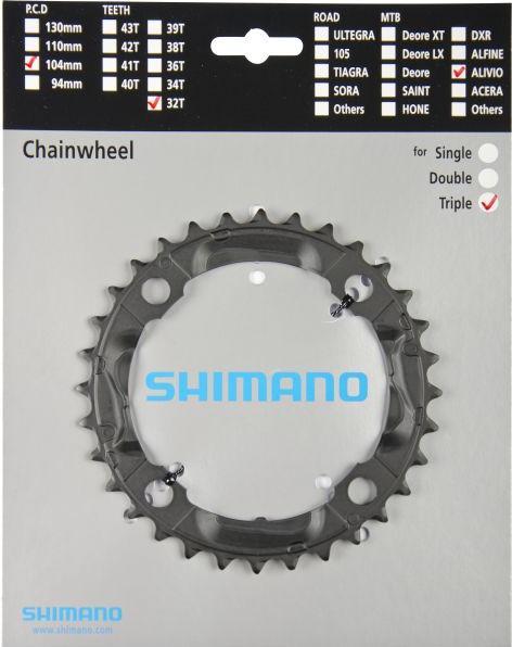 Produktbild Shimano Kettenblatt Alivio FC-M431-8 32Z schwarz (32)