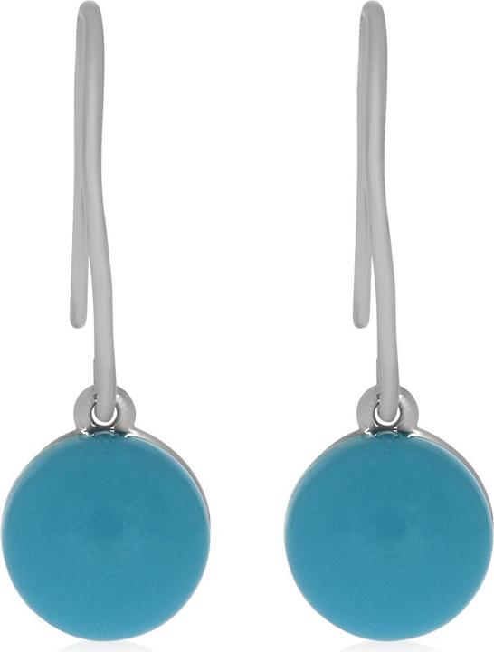 Xen Ohrhänger mit Türkis ca. 1,7 ct. rhodiniert (925 Sterling Silber)