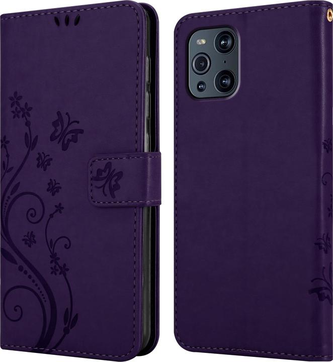 Image du produit Cadorabo Pochette Flower Book (Oppo Find X3 Pro)