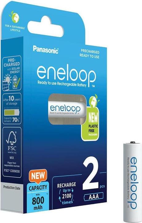 Actual product image Panasonic Eneloop (2 pcs., AAA, 800 mAh)