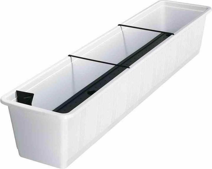 Image du produit Geli Bac d'arrosage Aqua Green, 100 cm, en plastique blanc (21 cm)