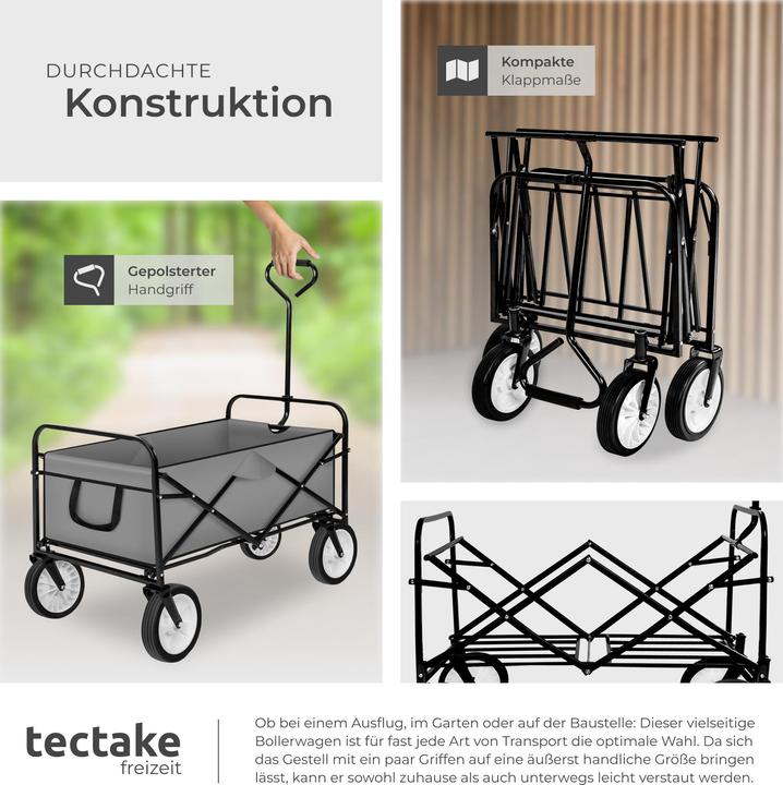 Produktbild tectake Faltbarer Bollerwagen