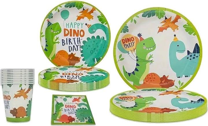 Image du produit ASMI Set de fête 42 pièces Happy Dino