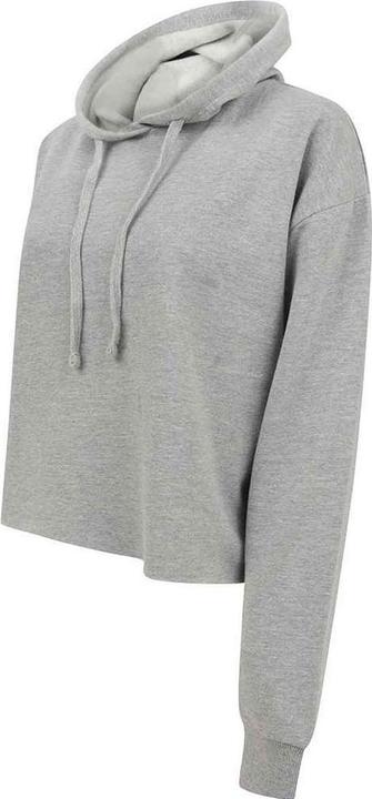Actual product image Super Flying Model Womens/Ladies Slounge Plain Heather Crop Hoodie (M)