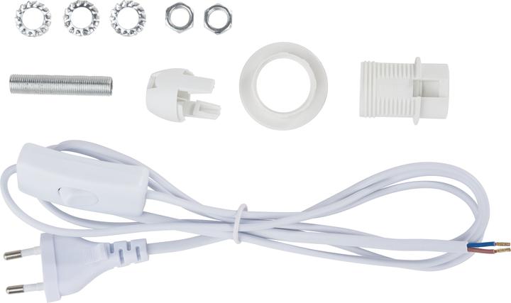 Produktbild VBS Lampenanschlusskabel-Set E14, Weiss, 2 Stück