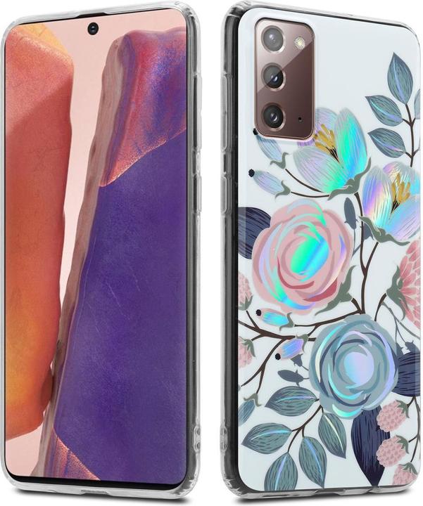 Produktbild Cadorabo IMD TPU Bunte Blumen & Blätter Cover (Samsung Galaxy Note 20)