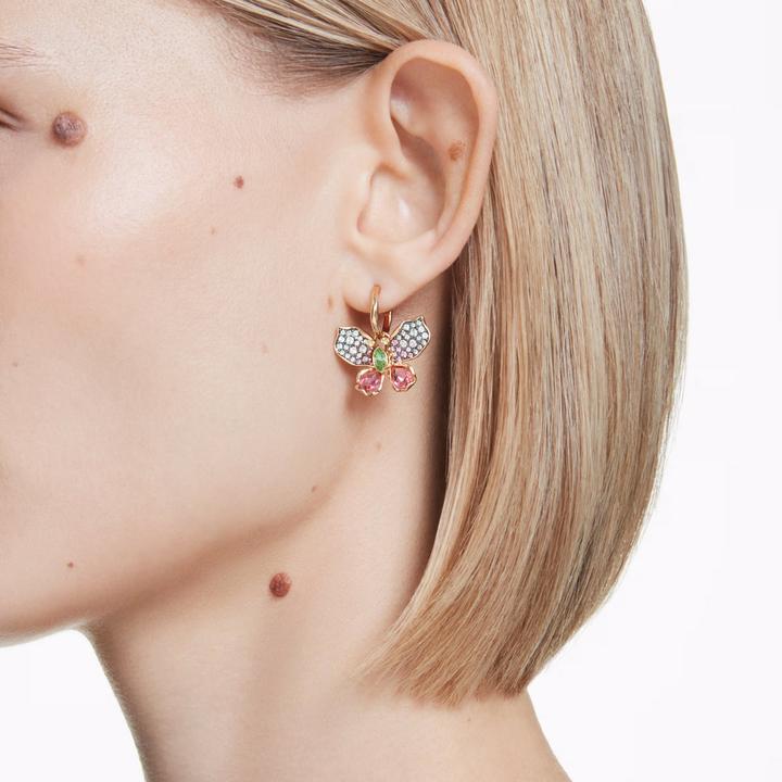 Actual product image Swarovski Idyllia Drop Ohrhänger Verschiedene Schliffe Pavé Schmetterling Mehrfarbig (Swarovski Metal)