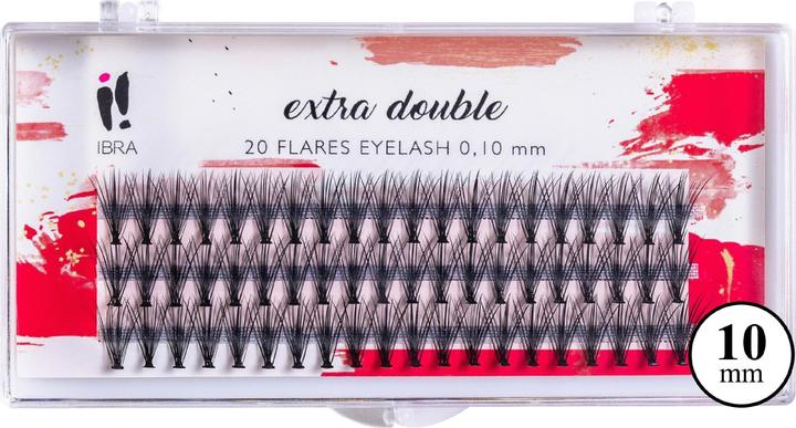 Ibra EXTRA DOUBLE C-0.10 - 10mm Wimpernbüschel 1op. (Künstliche Wimpern)