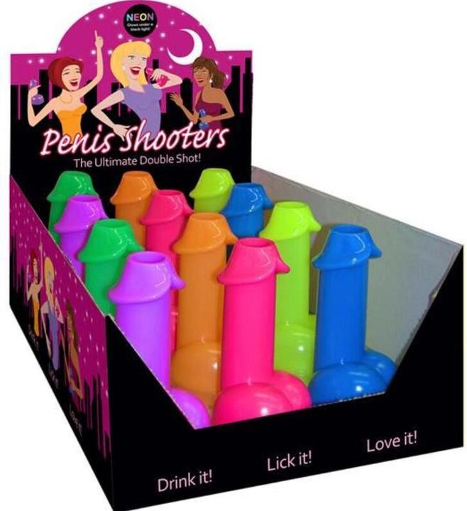 Image du produit Kheper Games Neon Shots Form Penis 1 Unité (Couleur Aléatoire) (Divers)