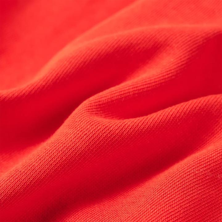 Actual product image VidaXL Children's hooded jumper red 104,Material: 92 % cotton. 8 (104)