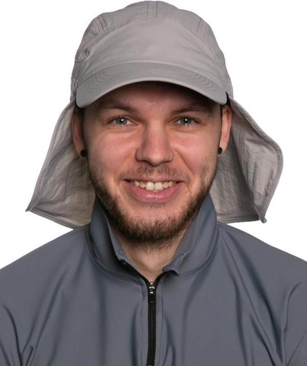 Image du produit IQ-UV casquette anti-UV avec protection du cou recyclé grey (1 pc) (Taille unique)