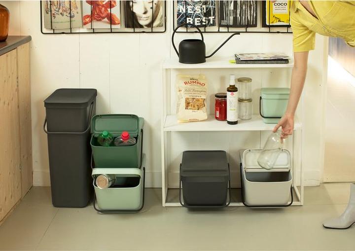 Image du produit Brabantia Bac de recyclage Sort & Go 20 l, vert clair (20 l)