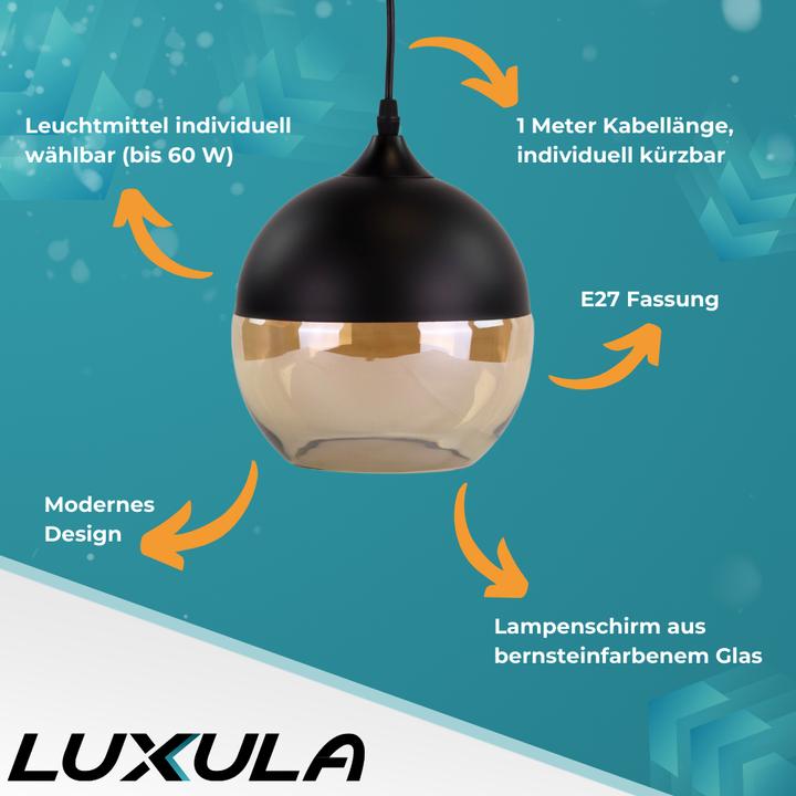 Image du produit Luxula Lampe à suspendre industrielle (E27)