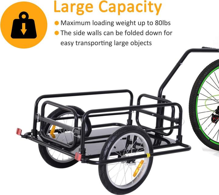 Actual product image Homcom Fahrradanhänger feste Bodenplatte