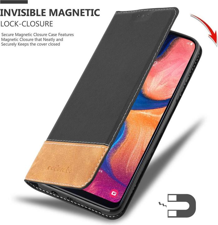 Immagine prodotto Cadorabo X-Wallet Copertura della tuta in ecopelle (Samsung Galaxy A20e, Samsung Galaxy A10e)