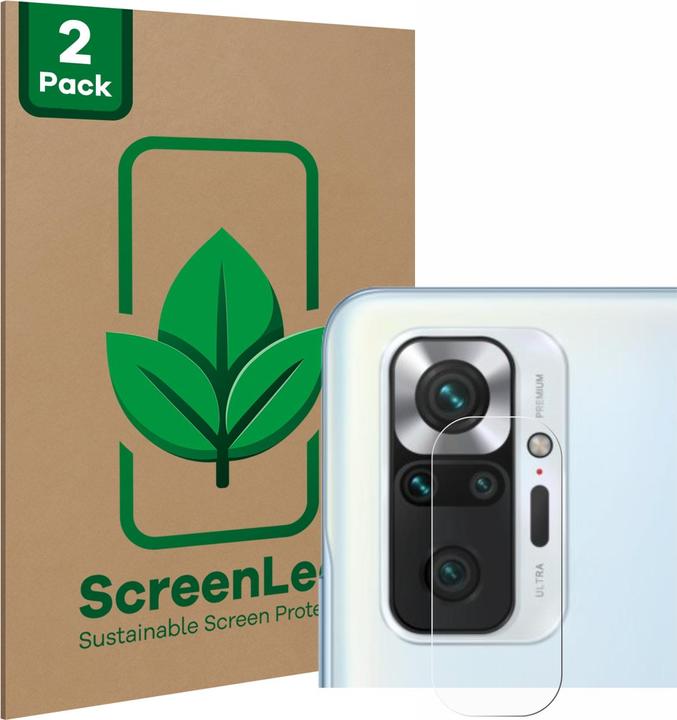 Immagine prodotto ScreenLeaf Pellicola protettiva sostenibile Pellicola protettiva dello schermo chiara trasparente (2 Pezzo/i, Xiaomi Redmi Nota 10 Pro)