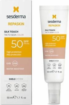 Sesderma REPASKIN SPF 50 Sonnenschutz mit Farbe 50ml Seidig (Sonnencreme Gesicht, SPF 50, 50 ml, 80 g)