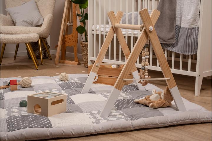 Image du produit Ullenboom Tapis d'éveil Eléphants gris 120 x 120 cm
