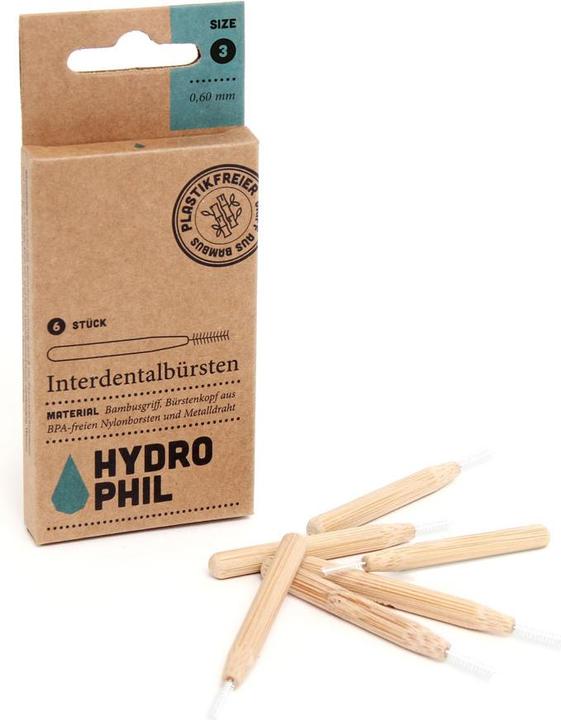 Hydrophil Interdentalbürsten 0.60mm Size 3 (6 x, 0.60 mm)