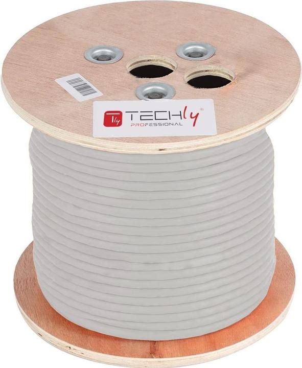 Produktbild Techly ITP-C5F-305-RIS Netzwerkkabel Grau 305 m Cat5e F/UTP (FTP) (F/UTP, CAT5e, 305 m)