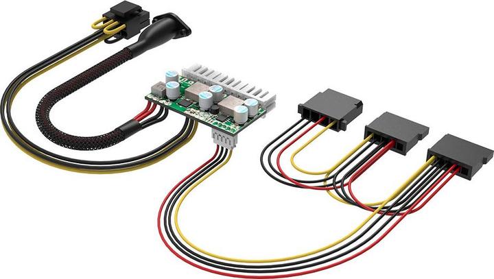 Image du produit Akasa Compact Power 200W DC-to-DC ATX Adapter with 4-pin Power DIN for Small Form Factor Chassis (200 W)