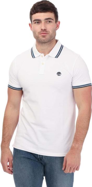 Timberland Poloshirt Mit kontrastfarbenen Streifen kurzärmlig (S)