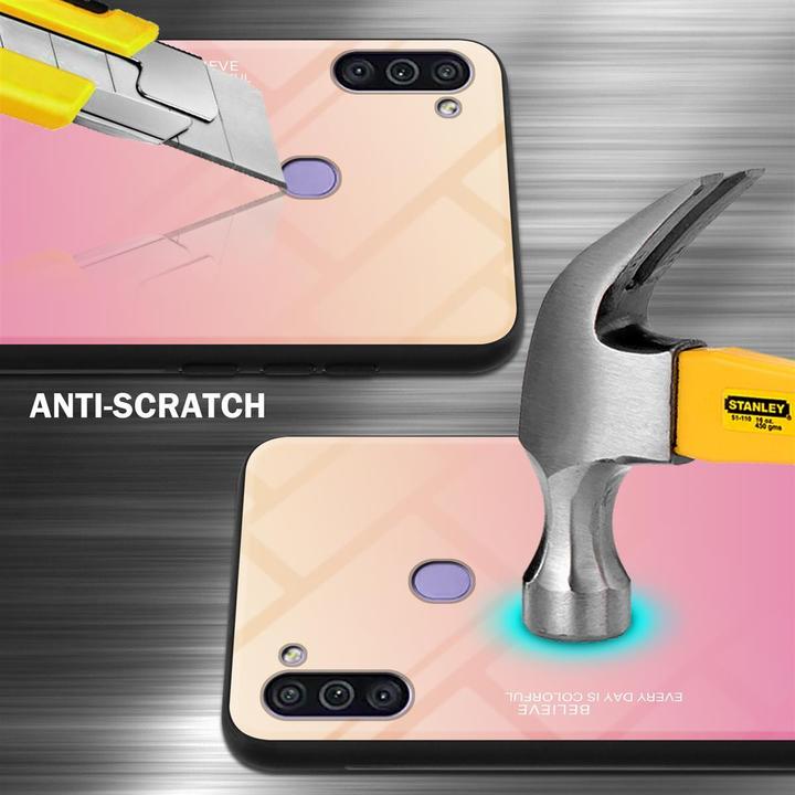 Actual product image Cadorabo TPU 2 colors glass cover (Samsung Galaxy M11, Samsung Galaxy A11)