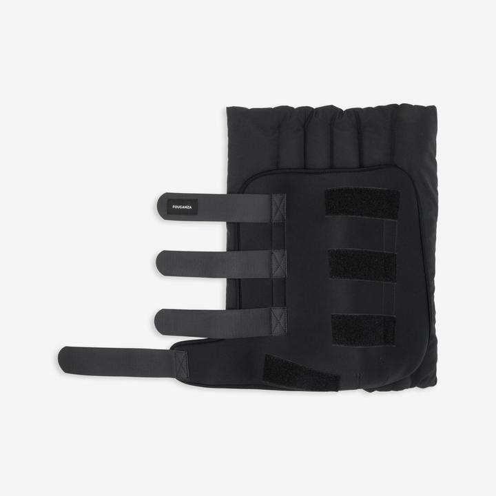 Actual product image Fouganza Resting bandages 2-pack with pads horse/pony black