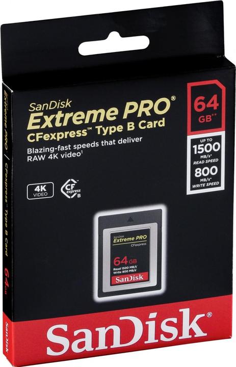 Produktbild SanDisk Extreme Pro (64 GB, CFexpress Typ B)
